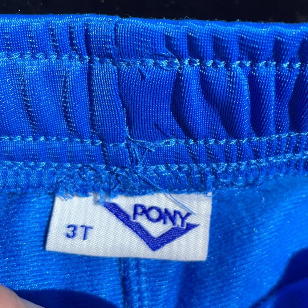 NWT PONY Yellow Short Sleeves Tee & Blue Track Pants Set 2 pc Outfit 3T